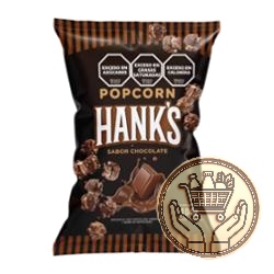 pochoclo hanks sabor chocolate 104grs