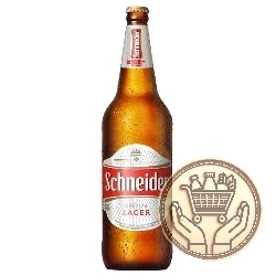 cerveza rubia schneider retornable 1000cm3