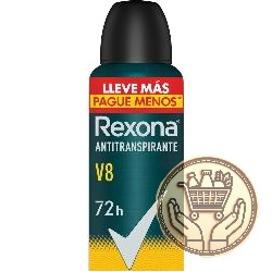 desodorante antitranspirante rexona v8 men 250cm3