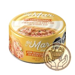 atún del mar la campagnola desmenuzado en aceite y agua 170grs
