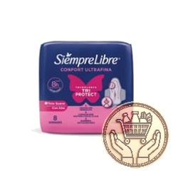 toallitas femeninas siempre libre confort diurno ultrafina suave con alas 8uni