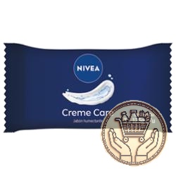 jabón de tocador nivea creme care x3 375grs