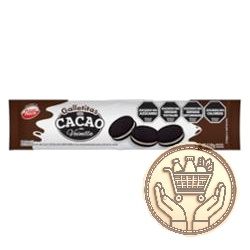 galletitas dulces rellenas con cacao sabor vainilla 119grs
