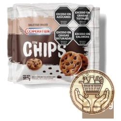 galletitas dulces cooperativa vainilla con chips pack familiar x3 357grs