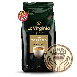 café tostado molido la virginia espresso 500grs