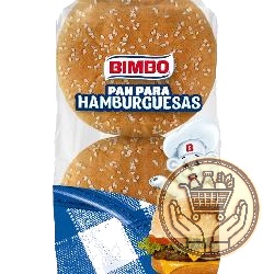 pan para hamburguesas bimbo con sésamo x4 210grs