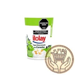 yogur descremado ilolay con cereales pote 150grs