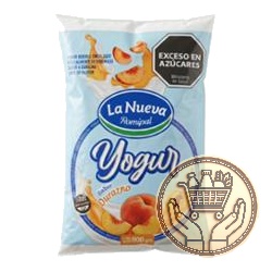 yogur bebible entero la nueva durazno sachet 900grs
