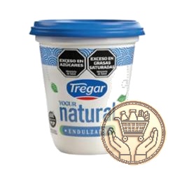 yogur entero natural tregar endulzado pote 280grs