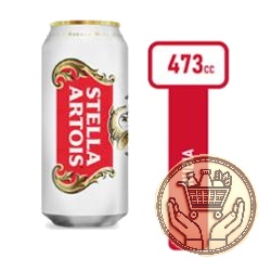 cerveza rubia stella artois lata 473cm3