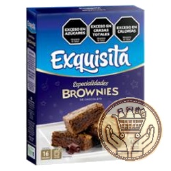 polvo para preparar brownie exquisita chocolate 425grs