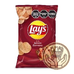 papas fritas lays jamón serrano 77grs