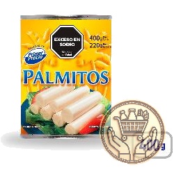 palmitos primer precio enteros al natural 400grs