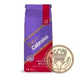 café tostado molido super cabrales 250grs