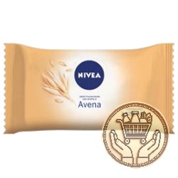 jabón de tocador nivea aroma avena x3 375grs