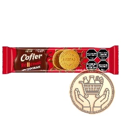 galletitas dulces rellenas cofler sabor chocolate 85grs