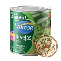 arvejas secas remojadas arcor lata 300grs