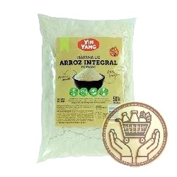 harina de arroz ying yang integral tostado 500grs