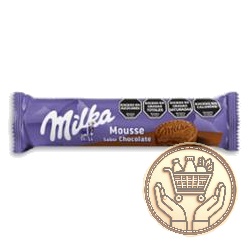 galletitas dulces rellenas milka mousse chocolate 124grs
