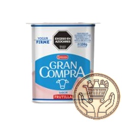 yogur descremado gran compra firme frutilla 120grs