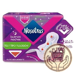 toallitas femeninas nosotras nocturna suave 8uni