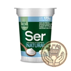 yogur ser batido sabor natural sin endulzar pote 175grs