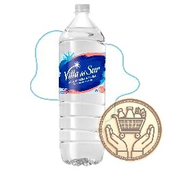 agua mineral sin gas villa del sur 2250cm3