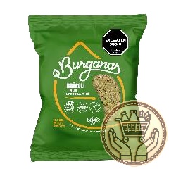 medallones de vegetales burganas brócoli + mijo x4 460grs