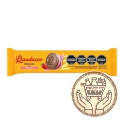 galletitas dulces rellenas bauducco frutilla 108grs