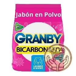 jabón en polvo granby lavado a mano bicarbonato rosas 3000grs