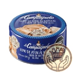 lomo de atún la campagnola al natural lata 170grs