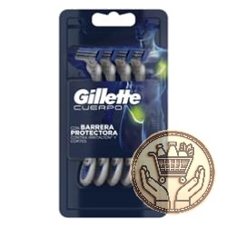 afeitadora descartable gillette para el cuerpo 4uni