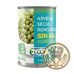 arvejas al natural ecoop sin sal agregada 300grs