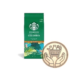 café molido tostado medio starbucks colombia 250grs
