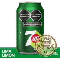 gaseosa seven up lima limón en lata 354cm3
