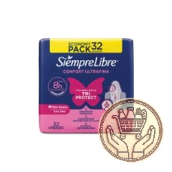 toallitas femeninas siempre libre confort diurno ultrafina suave con alas 32uni