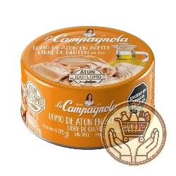 lomo de atún la campagnola en aceite lata 170grs