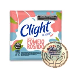 polvo para preparar bebida clight sabor pomelo rosado 8grs