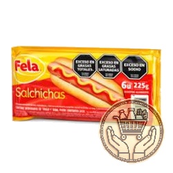 salchichas fela sin piel x6 225grs