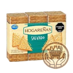 galletitas arcor hogareñas salvado pack familiar x3 600grs