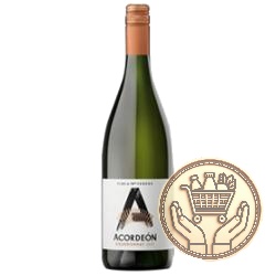 vino blanco acordeón chardonnay 750ml.