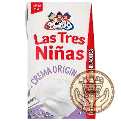 crema de leche las tres niñas original para batir 200cm3