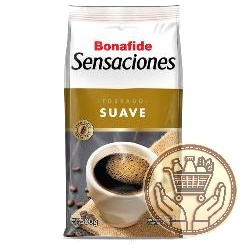 café torrado molido bonafide sensaciones suave 500grs