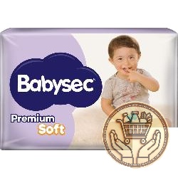 pañales babysec premium soft g 40uni