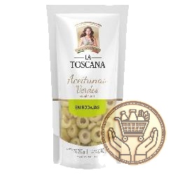 aceitunas verdes la toscana en rodajas 140grs