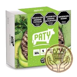 hamburguesas paty congeladas caja verde x4 320grs