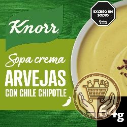 sopa crema knorr arvejas con chile chipotle 64grs