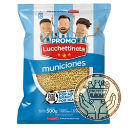 fideos luchetti municiones 500grs