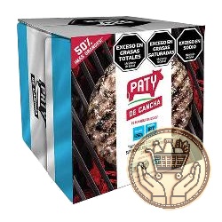 hamburguesas de carne paty de cancha x10 1250grs