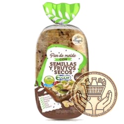 pan de molde ecoop con semillas y frutos secos 400grs